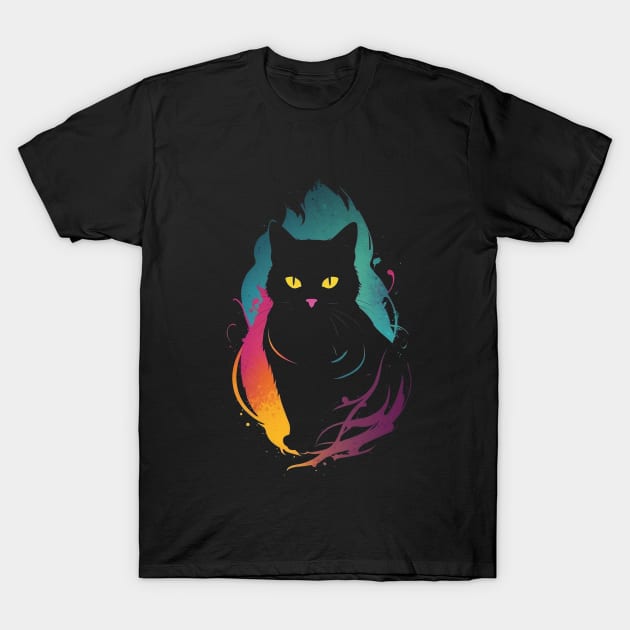 Cat Silhouette T-Shirt by Trip Tank